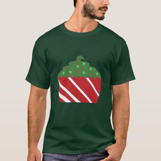 クリスマスカップケーキ Tシャツ (正面)