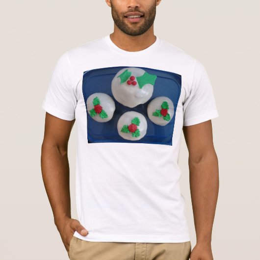 クリスマスカップケーキ Tシャツ (正面)