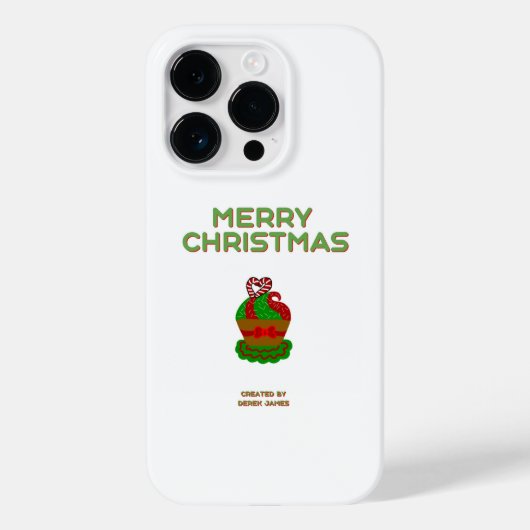 クリスマスカップケーキApple iPhone 14 Proケース Case-Mate iPhoneケース (裏面)