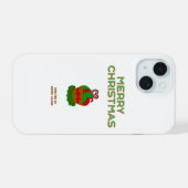 クリスマスカップケーキApple iPhone 15ケース (裏面横)
