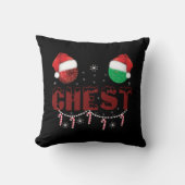 クリスマスカップルにマッチするチェストナッツ クッション (正面)