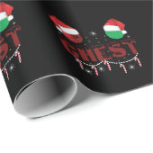 クリスマスカップルにマッチするチェストナッツ ラッピングペーパー (ロールコーナー)