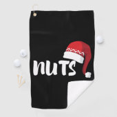 クリスマスカップルのクリスマスカップルのクリスマスクーデター ゴルフタオル (インサイチュ)