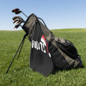 クリスマスカップルのクリスマスカップルのクリスマスクーデター ゴルフタオル (グリーン)