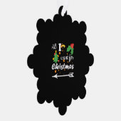 クリスマスカップルのシャツが欲しいもの オーナメントカード (右)