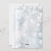 クリスマスカップル写真の定義 雪の結晶 シーズンカード (裏面)