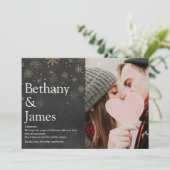 クリスマスカップル定義ブラックボード写真 シーズンカード (スタンド正面)