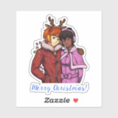 クリスマスカップル シール (シート)