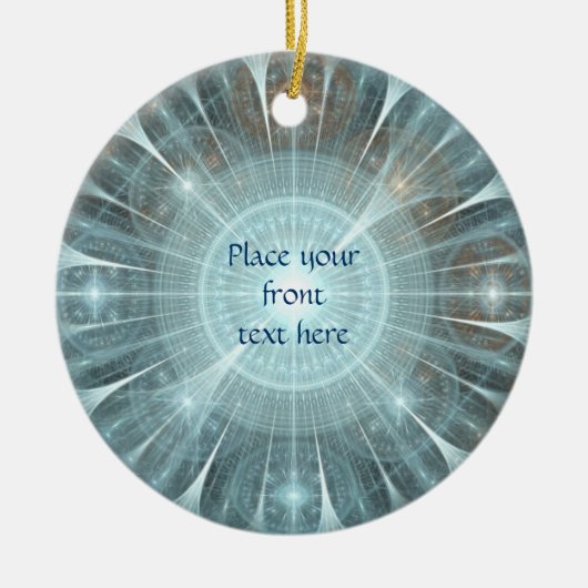 クリスマスカテドラルウィンドウ セラミックオーナメント (正面)