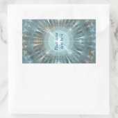 クリスマスカテドラルウィンドウ 長方形シール (バッグ)