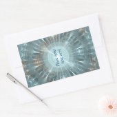 クリスマスカテドラルウィンドウ 長方形シール (封筒)