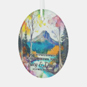 クリスマスカディア国立公園マクシマリスト結婚した ガラスオーナメント (正面左)