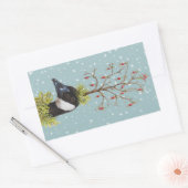 クリスマスカナダのガチョウのシール 長方形シール (封筒)