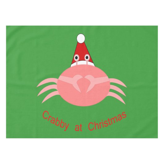 クリスマスカニのテーブルクロス テーブルクロス (正面(横))