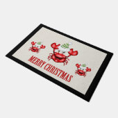 クリスマスカニのドアマット ドアマット (アングル)