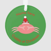 クリスマスカニアクリルオーナメント オーナメント (裏面)