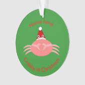 クリスマスカニアクリルオーナメント オーナメント (正面)
