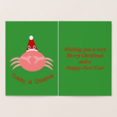 クリスマスカニカスタムのホイルカード 箔カード (内部)