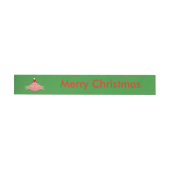 クリスマスカニカスタムのラベル ラップアラウンド宛名ラベル (単一)