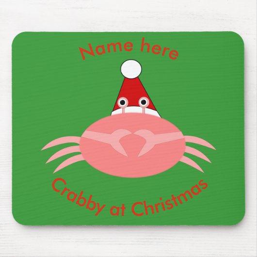 クリスマスカニマウスパッド マウスパッド (正面)