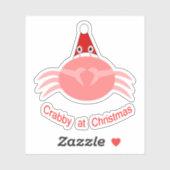 クリスマスカニ シール (シート)