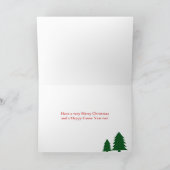 クリスマスカヌグリーティングカード シーズンカード (内部)