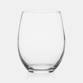 クリスマスカバプーのトナカイ犬サンタハットかわいいホリ ステムなしワイングラス (右)