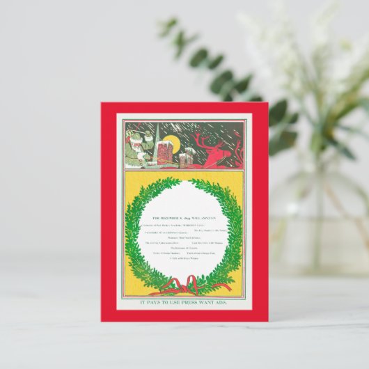 クリスマスカバー シーズンポストカード (スタンド正面)