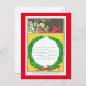 クリスマスカバー シーズンポストカード (正面/裏面)