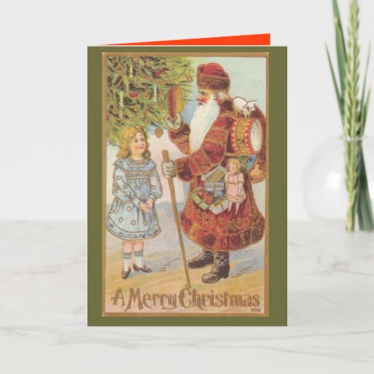 クリスマスカビクトリアンード – 時代 – 美しい シーズンカード (正面)