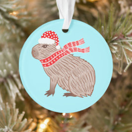 クリスマスカピバラおもしろい動物愛好家 オーナメント
