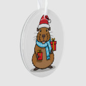 クリスマスカピバラ オーナメント (正面)