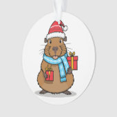 クリスマスカピバラ オーナメント (正面)