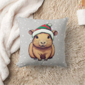 クリスマスカピバラ クッション (ブランケット)