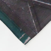 クリスマスカフェのベーカリーの外観とクリスマスデコ フリースブランケット (角)