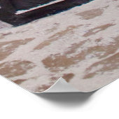 クリスマスカフェのベーカリーの外観とクリスマスデコ ポスター (角)