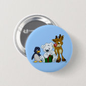 クリスマスカブスはボタンがかかります 缶バッジ (正面&裏面)