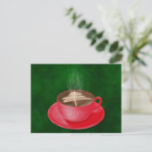 クリスマスカプチーノアート ポストカード (スタンド正面)