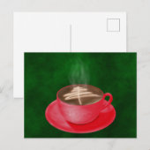 クリスマスカプチーノアート ポストカード (正面/裏面)