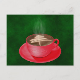 クリスマスカプチーノアート ポストカード