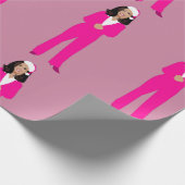 クリスマスカマラハリスサンタクロース ラッピングペーパー (角)