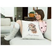 クリスマスカメラ、カスタマイズ可能 クッション
