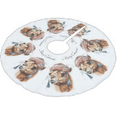 クリスマスカメラ、カスタマイズ可能 ブラッシュドポリエステルツリースカート (アングル)