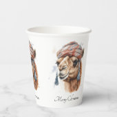 クリスマスカメラ、カスタマイズ可能 紙コップ (裏面)