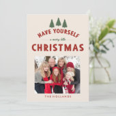 クリスマスカメリーードを少し持つ 招待状 (スタンド正面)