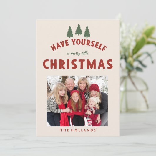 クリスマスカメリーードを少し持つ 招待状 (スタンド正面)