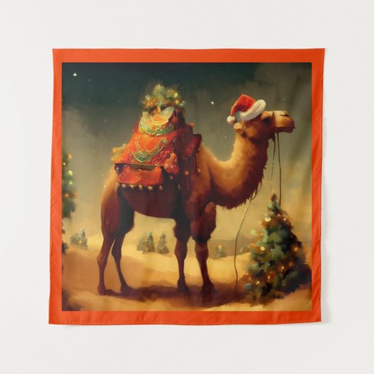 クリスマスカメル1 タペストリー (正面)
