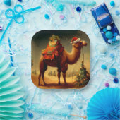 クリスマスカメル1 ペーパープレート (パーティー)