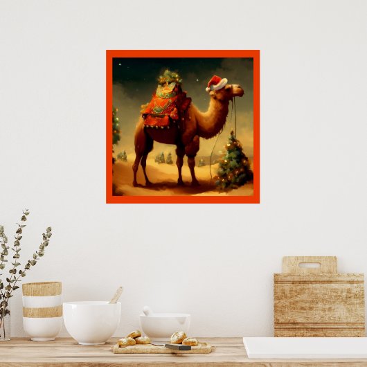 クリスマスカメル1 ポスター (キッチン)