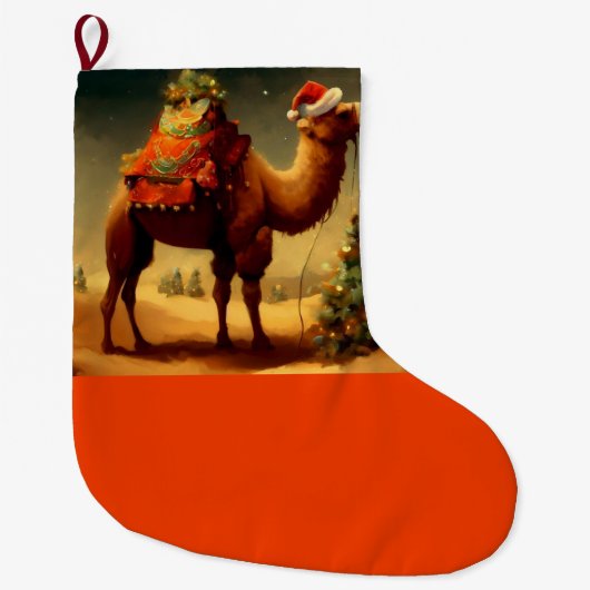 クリスマスカメル1 ラージクリスマスストッキング (正面)
